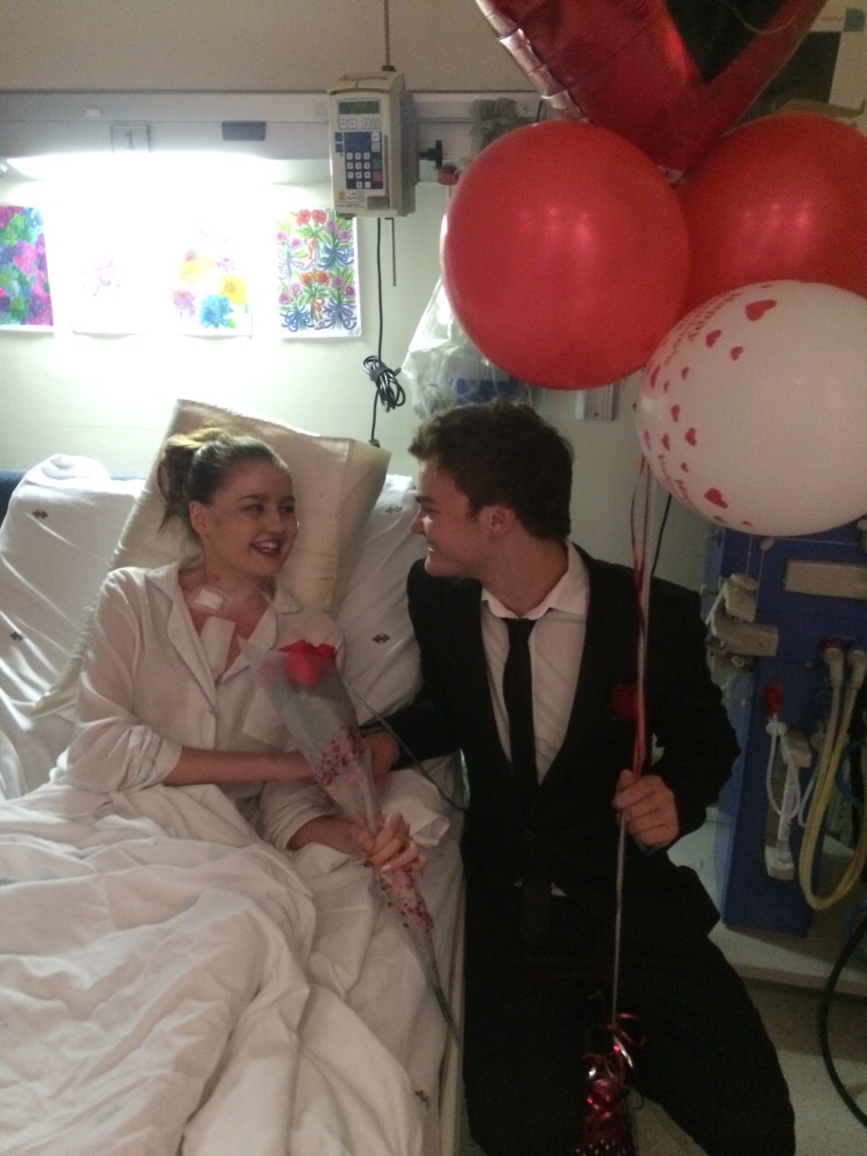 Jenna in hospital
